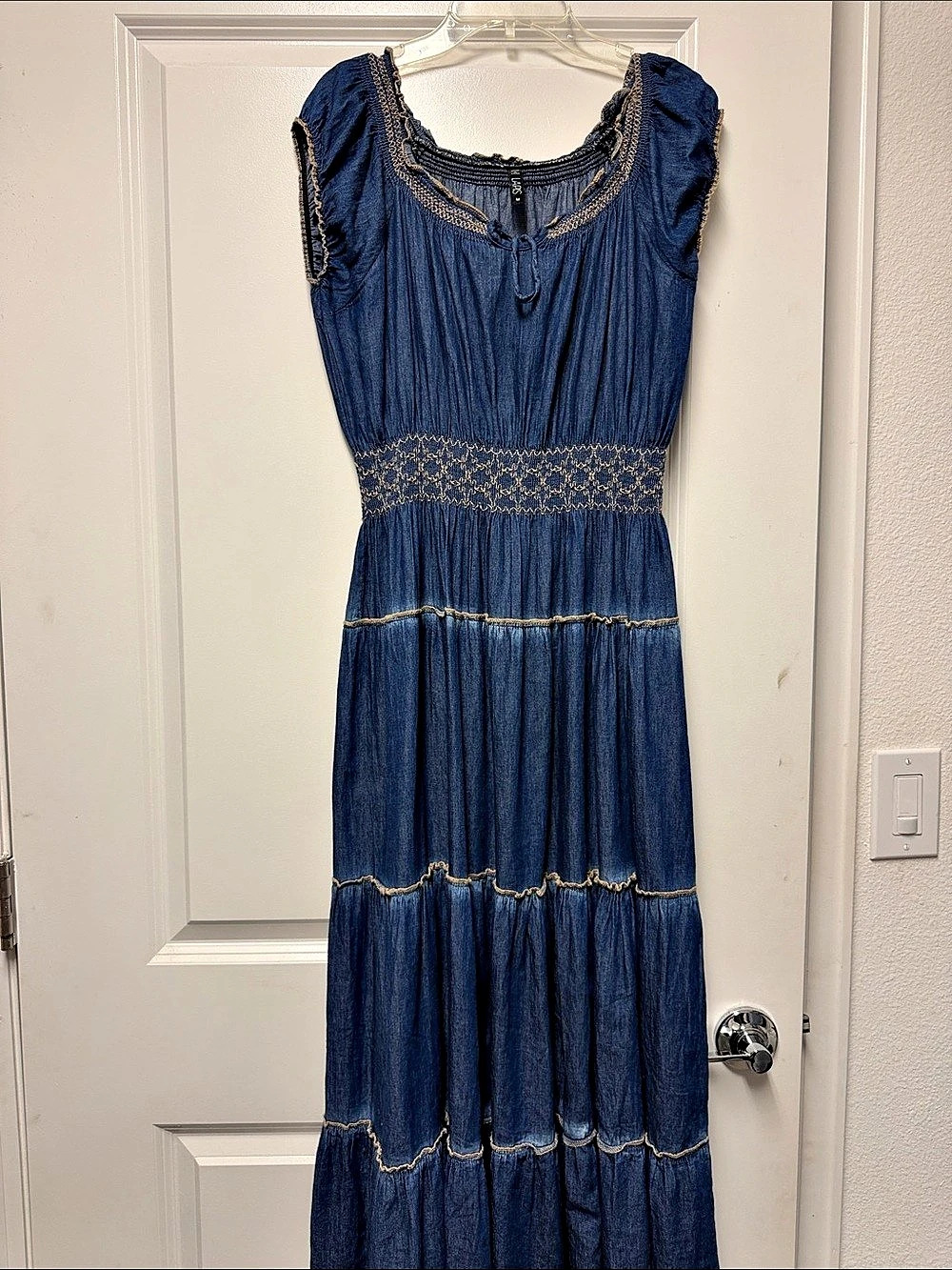 LAPIS Blue Maxi Dress Size Medium Like New
